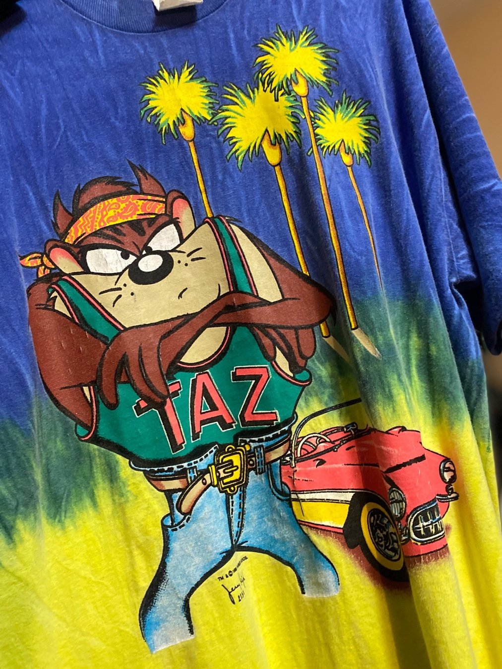 1993 Jerry Leigh Tasmanian Devil Hot Rod T Shirt