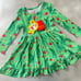 NWT Posh Peanut Grinch Grinchmas Bamboo Ruffled Twirl Dress 2T