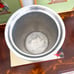 Vintage Hammered Metal Wine Ice Bucket Horn Handles Silver Ralph Lauren Style