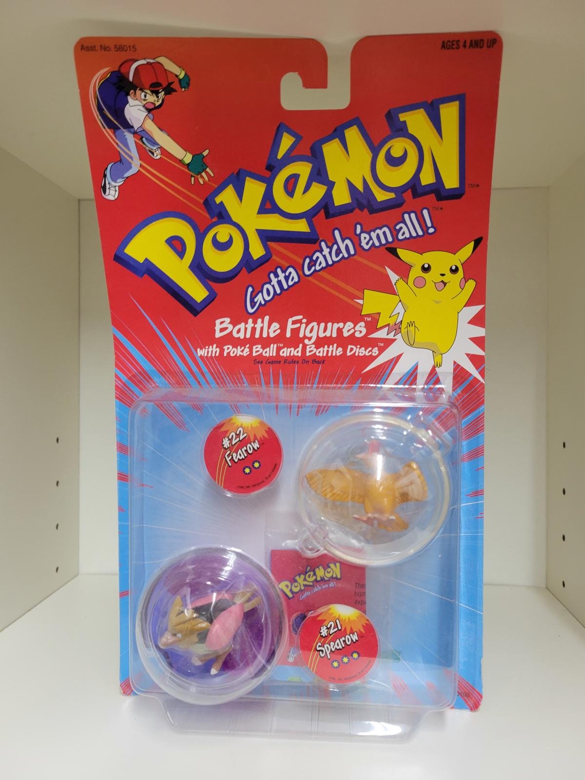 Pokémon Battle Figures Set with Poké Balls - #21 Spearow & #22 Fearow