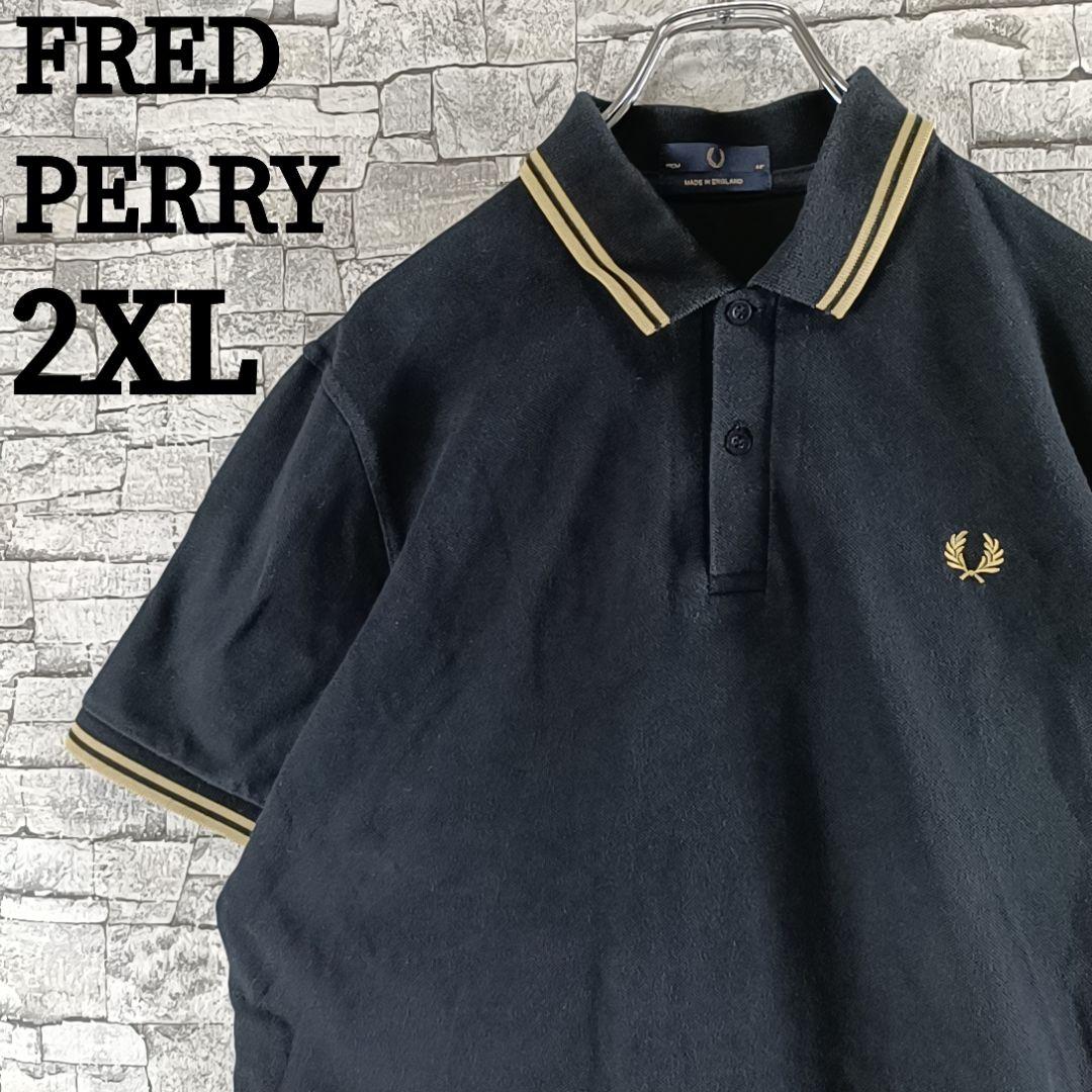 Extremely Rare✨ Fred Perry Polo Shirt Made in England M12 Embroidered Logo 2XL