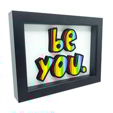 Positivity Quote Be You Rainbow Gay Pride Acceptance 3D Pop Art Decor