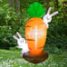 Inflatable Easter Yard Decoration, 5ft LED Lighted Blown-Up Bunnies with Giant