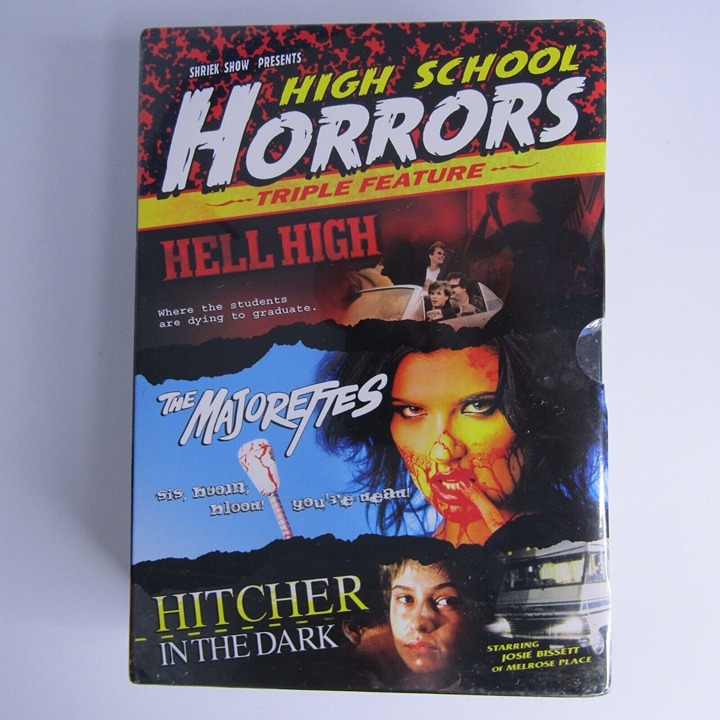 High School Horrors Triple Feature Box Set Majorettes Hell High Hitcher 3 DVDs