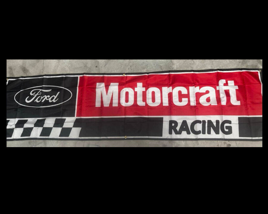 Beautiful 2'x8' Ford Motorcraft Racing Banner – High-Quality Polyester