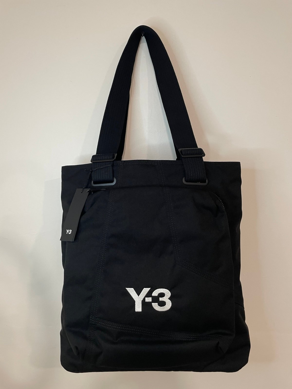 adidas Y-3 Tote Bag Black Large Men Original JAPAN Collab Yohji Yamamoto Limited