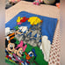 Vintage 90s Disney World Magic Kingdom Mickey Mouse Pool Beach Towel