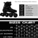 LIKU Professional Uniisex Inline Skates Men 8.5 Women 9.5 New