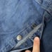 VTG 50s MADEWELL Overalls Denim Indigo Advertising Strap Workwear Indigo RARE