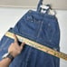 VTG 50s MADEWELL Overalls Denim Indigo Advertising Strap Workwear Indigo RARE