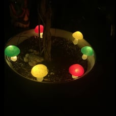 Outdoor Solar Garden Mushroom Lights(6 Mushrooms Lamps), 8 Modes