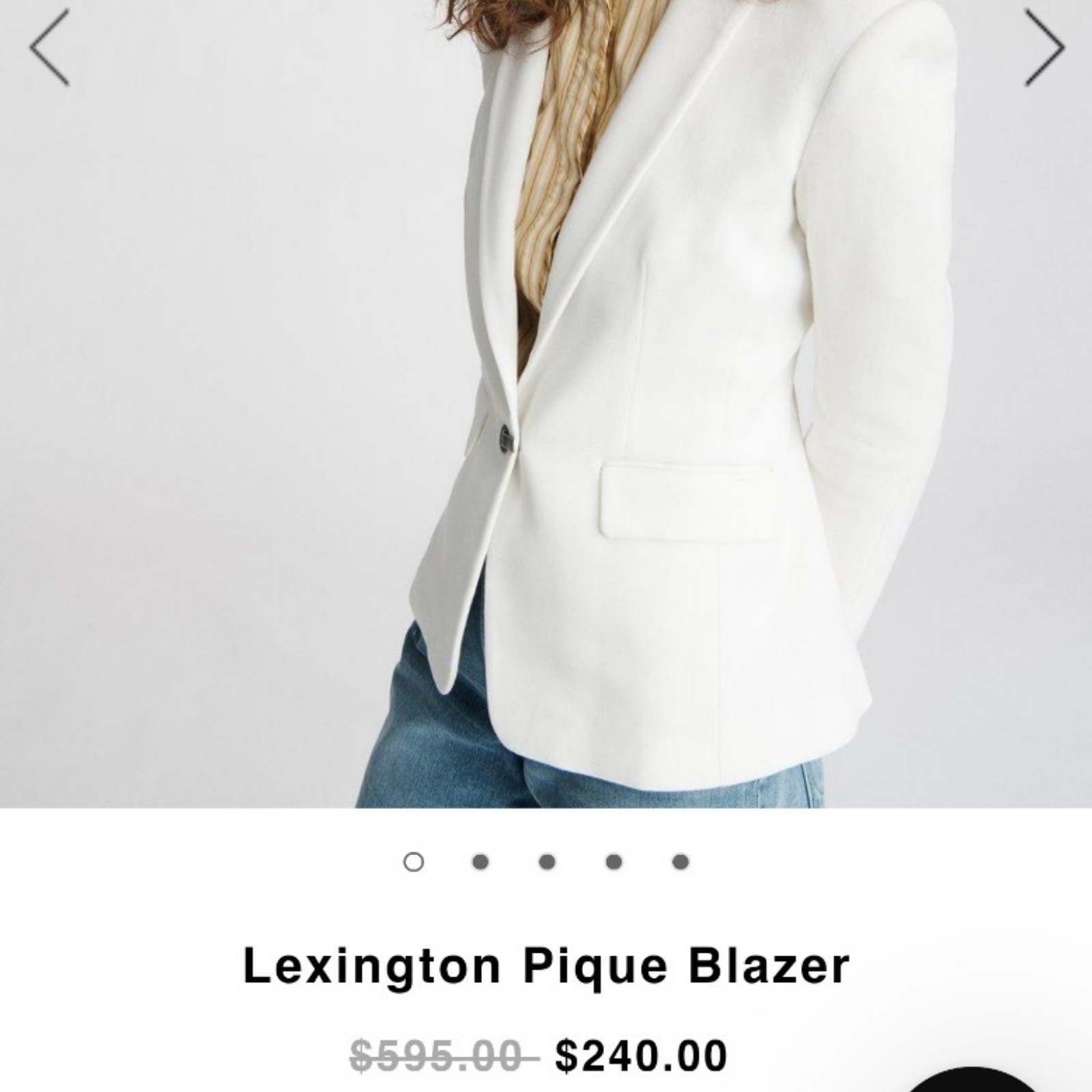 Brand New White Blazer 595