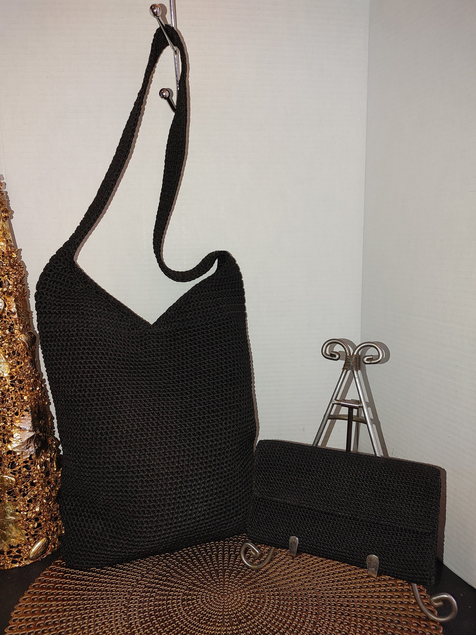 The Sak 120 Ashbury Crochet Hobo Bag & Wallet Set