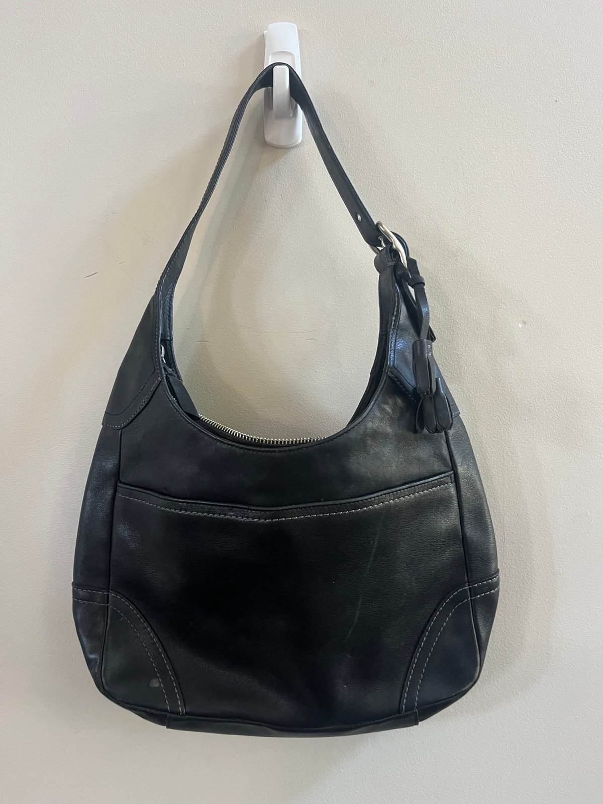 Coach‎ Hamilton Black Leather Hobo Shoulder bag F10280