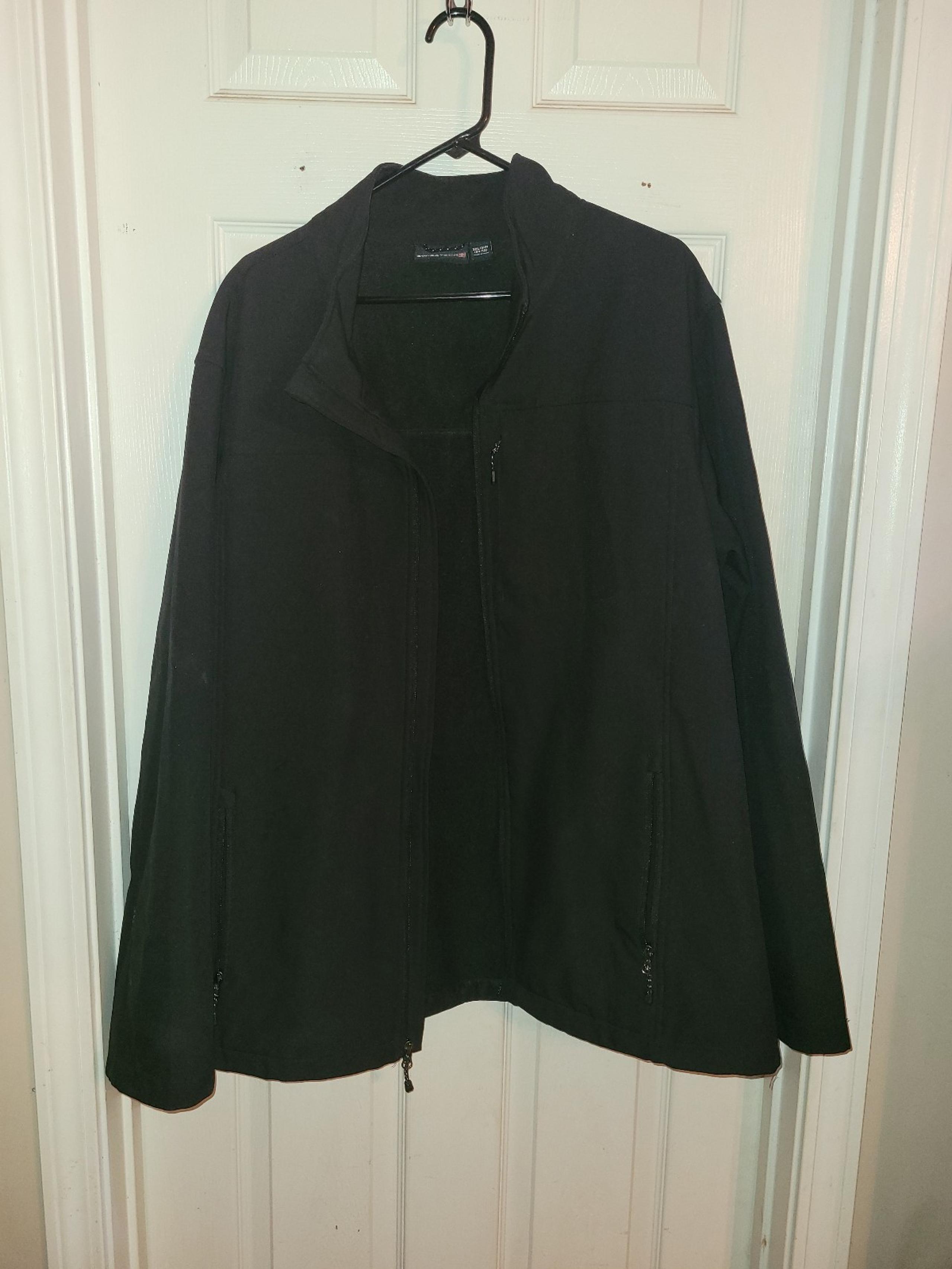 Men's Swiss Tech Black Zip Up Collared Jacket Size 2XL (50-52)