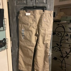 NWT Carhartt Relaxed Fit Canvas Khaki Pants Size 42