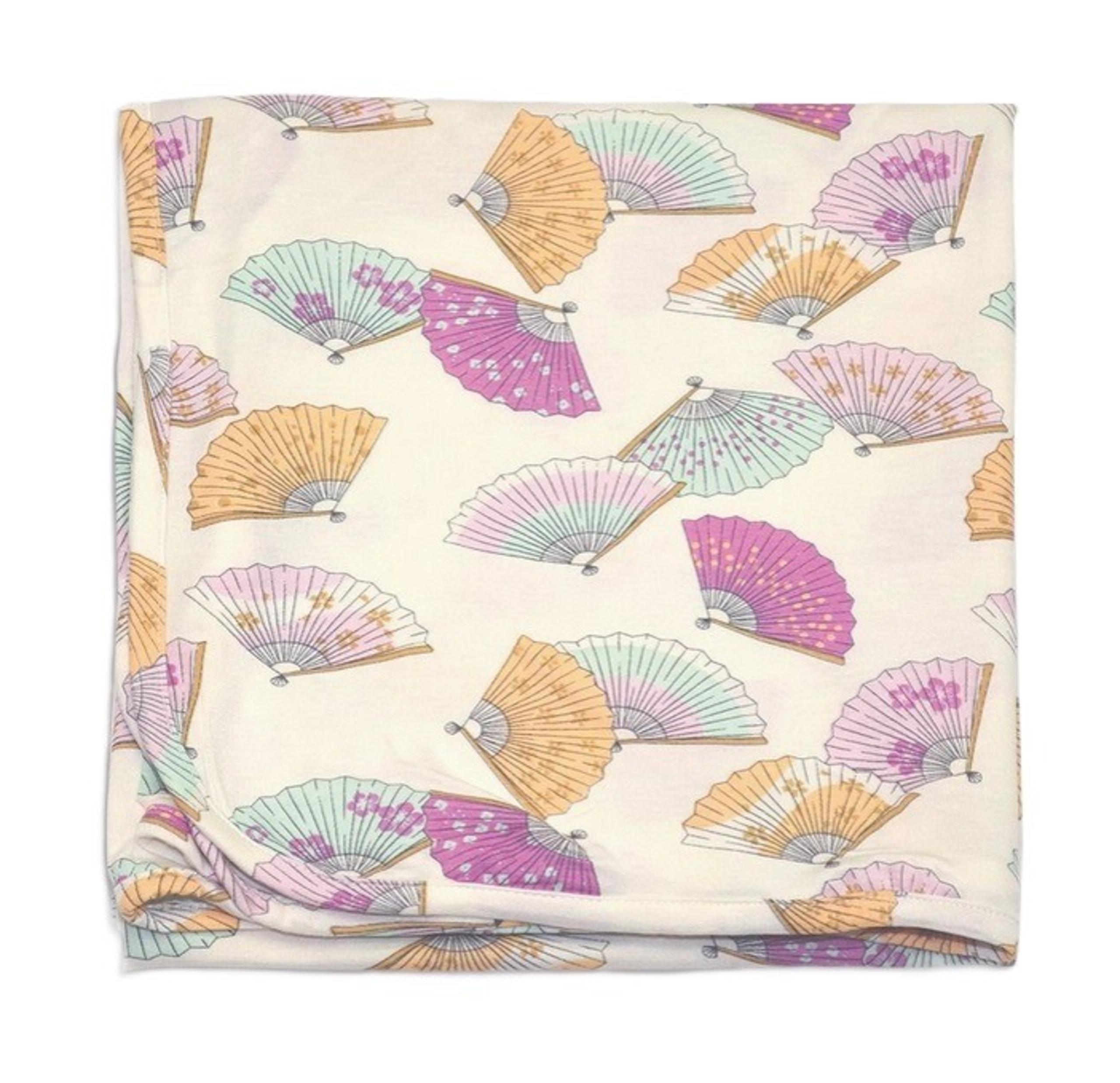 NWT Fancy Fan Bamboo Swaddle Blanket