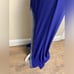 Mac Duggal formal dress maxi purple one shoulder high slit Medium NWT