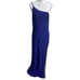Mac Duggal formal dress maxi purple one shoulder high slit Medium NWT