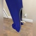Mac Duggal formal dress maxi purple one shoulder high slit Medium NWT