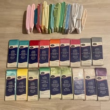 LOT OF WRIGHTS SATIN BABY BINDING- Assorted Colors