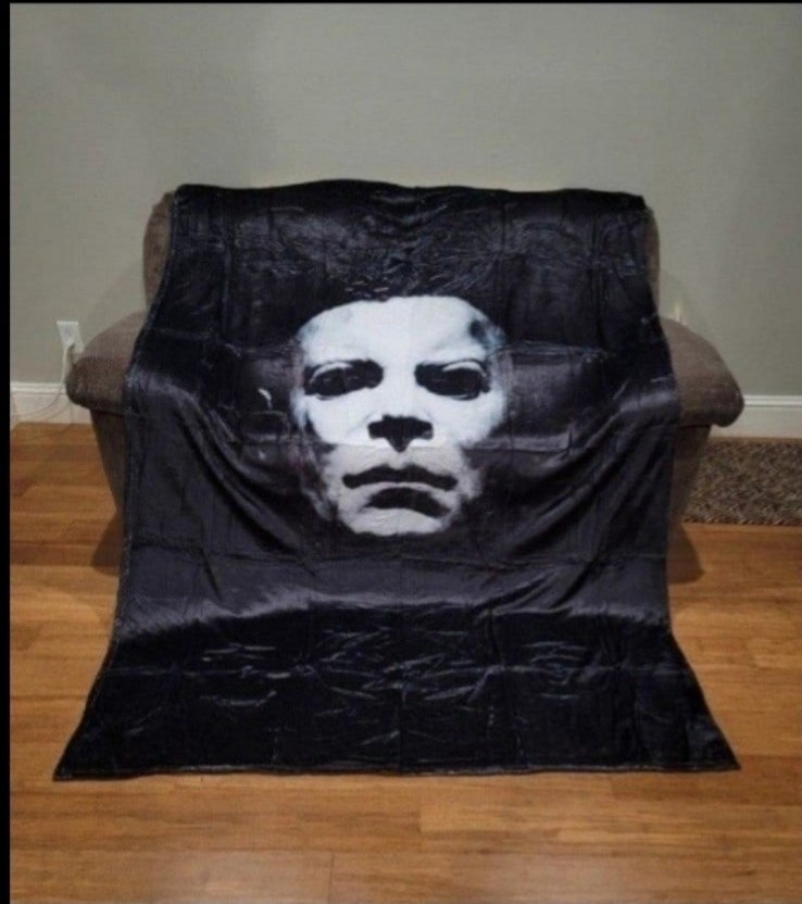 Horror Michael Myers (Halloween) Fleece Throw Blanket. New 60x80 (Twin Size)