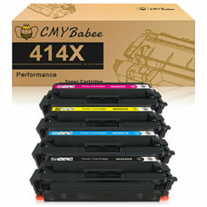 4PK Toner (No Chip) For HP 414X Color Laserjet Pro M454dw M454dn MFP M479 M479dw