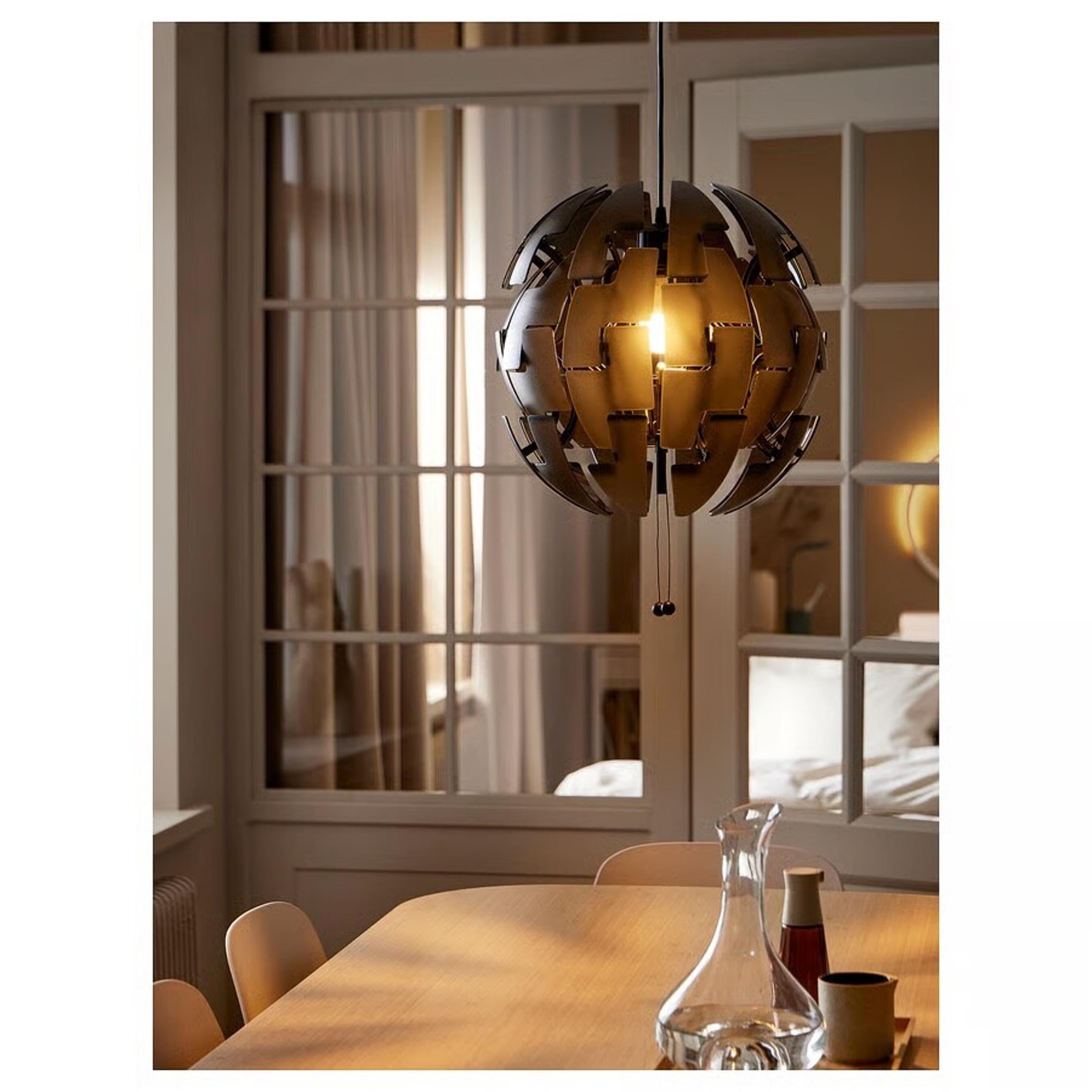IKEA PS 2014 Pendant Lamp 14" Modern Black "Death Star" 205.317.48 NIB