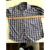 Peter Millar mens shirt button-up purple plaid cotton/silk business casual, golf