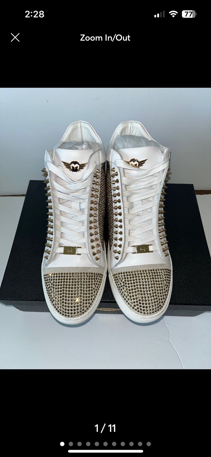 New Ferrari Massari Shoes Sneakers The Diamond Hustler 2 Size 10