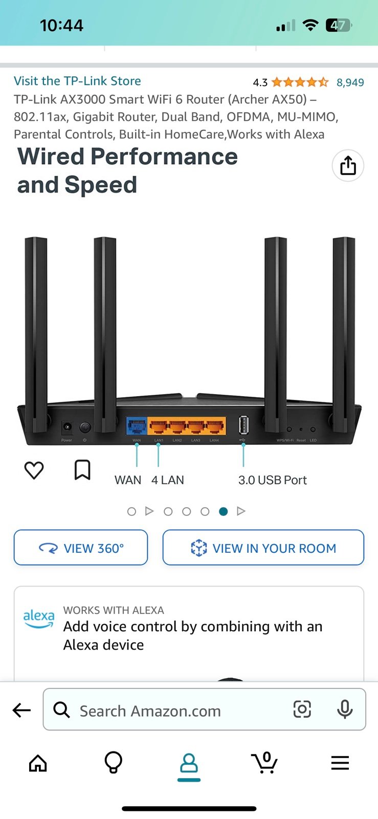 TP Link AX3000 Smart Wi-Fi 6 Router