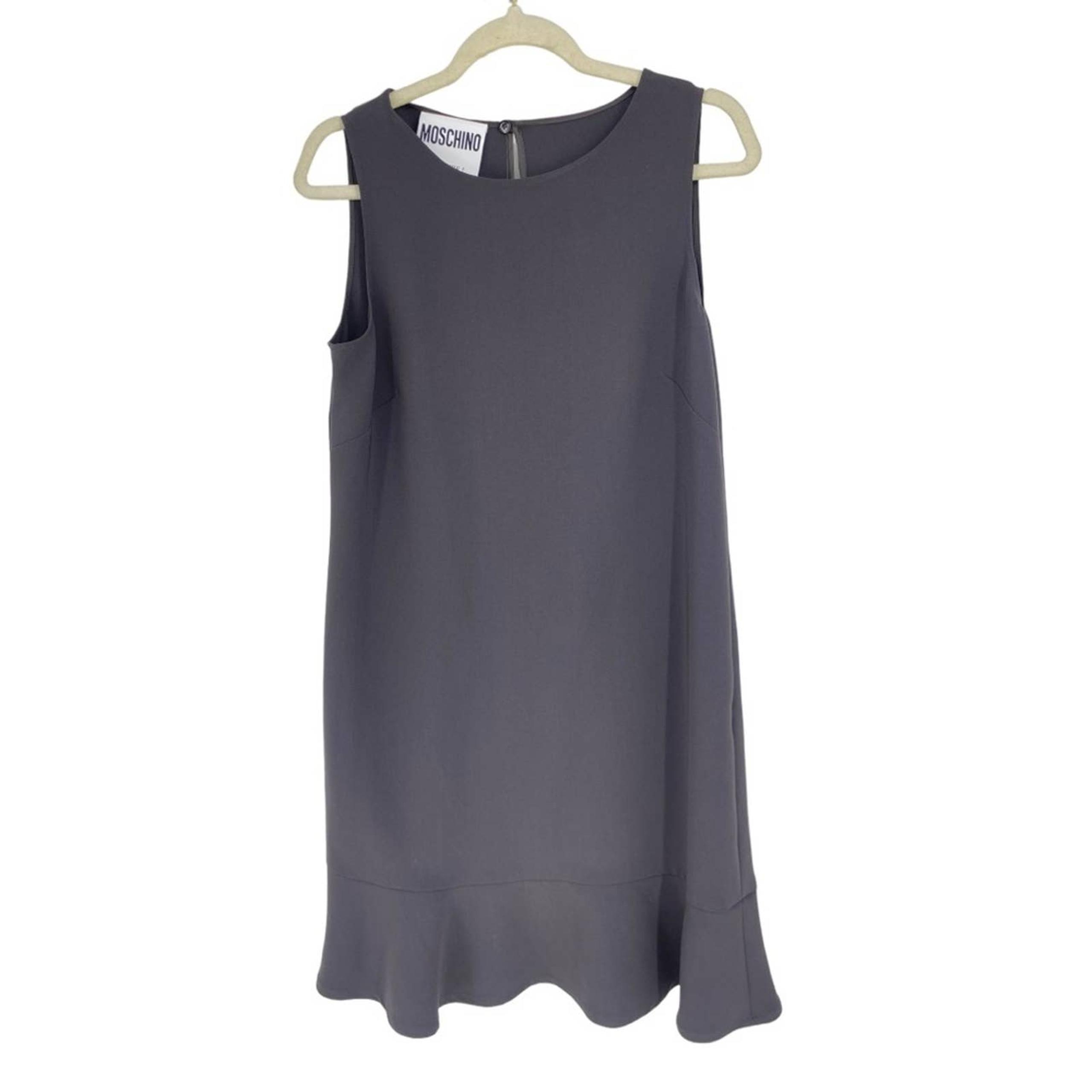 Moschino Coutoure gray sleeveless mini dress NWT Sz 10