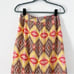 NWT Tory Burch Yellow/Brown/Red Patterned Lined Midi Skirt