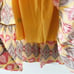 NWT Tory Burch Yellow/Brown/Red Patterned Lined Midi Skirt