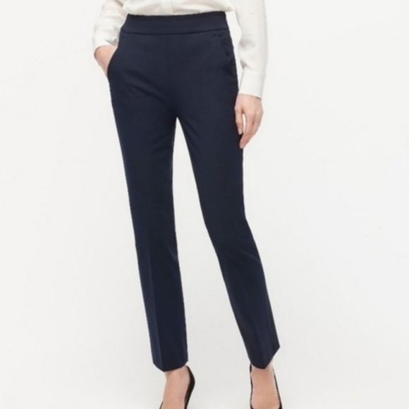 J. Crew Remi Blue High Rise Cropped Pants Size 12