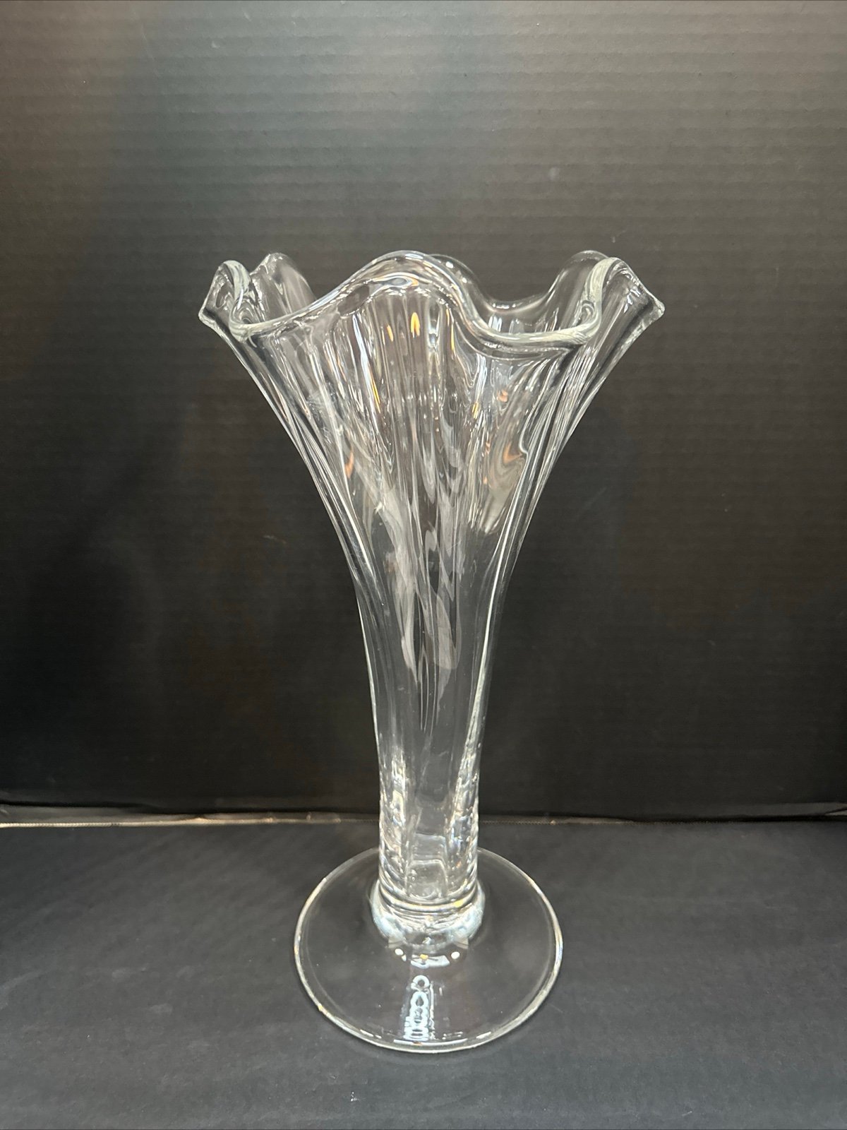 Simon Pearce Chelsea Hand Blown Glass Vase 14”