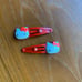 Rare Vintage 1984 Hello Kitty Barrette Hair Clips