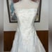 Beautiful David’s Bridal Embroidered Organza Wedding Gown!