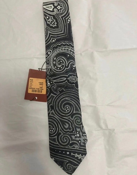 NWT Luxury Etro Milano 100% Silk Paisley Men's Necktie. Made in Italy