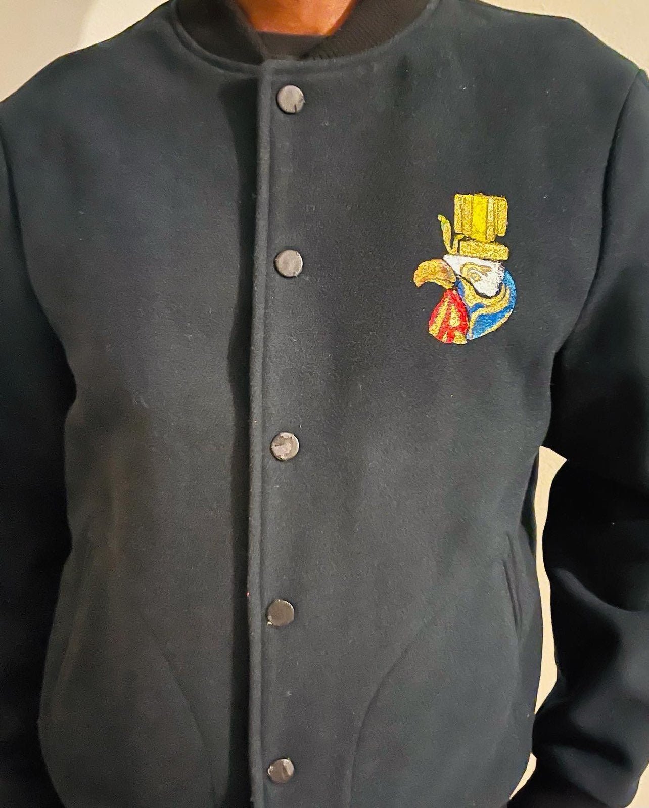 Abaraxas Hand painted varsity jacket one of a kind