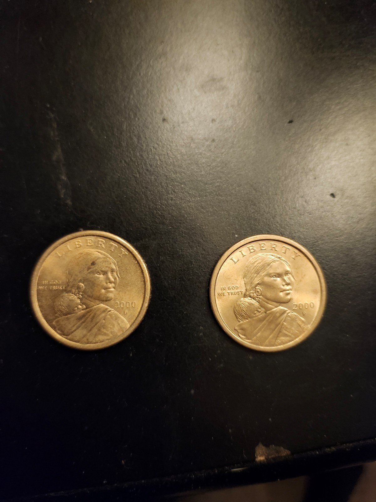 Sacagawe 2000 rare gold coin D and P