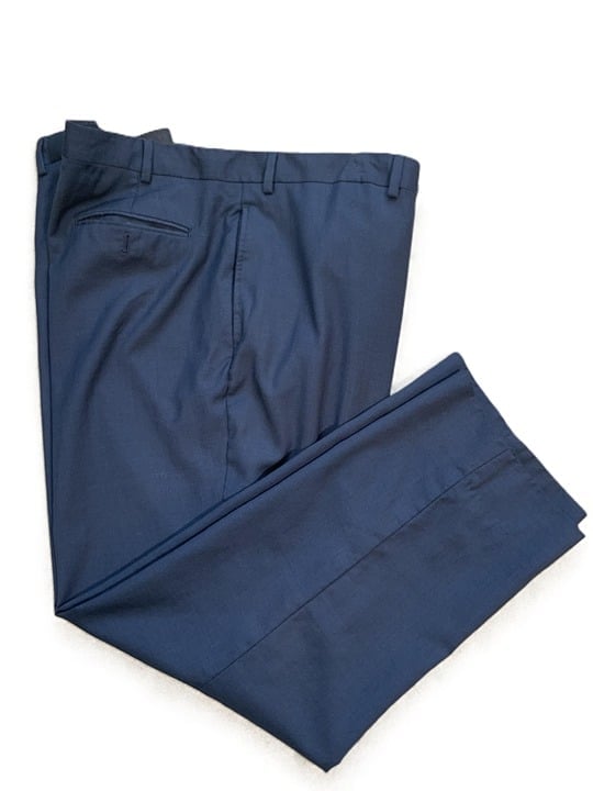 Pronto Uomo Platinum Black Wool Belt Loops Dress Pants Size 48 Waist