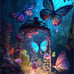 5D Butterfly Diamond Painting Kits for Adults 12X16 Inch