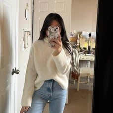 & Other Stories white oversized turtleneck