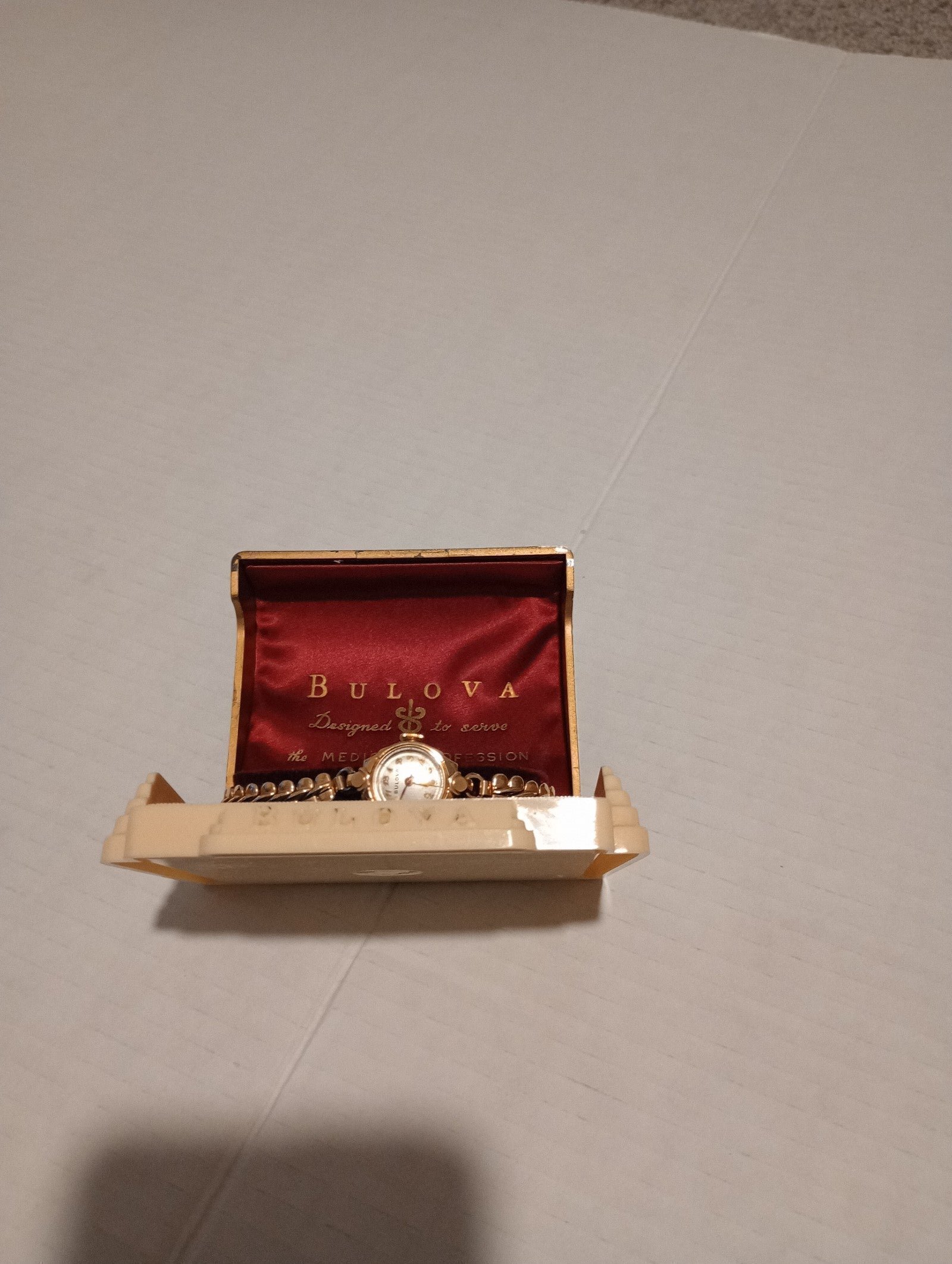 Bulova women 10k gold rolled plate