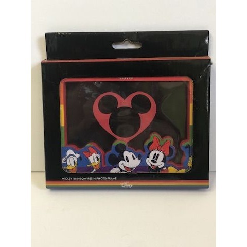 2021 Mickey Rainbow Gay Pride Resin Photo Frame 4x6 NEW