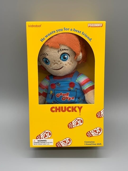 KIDROBOT PHUNNY GOOD GUYS CHUCKY DOLL PLUSH CHILD'S PLAY BRAND NEW SEALED