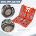 24Pcs Universal Disc Brake Caliper Piston Compressor Wind Back Repair - NEW!