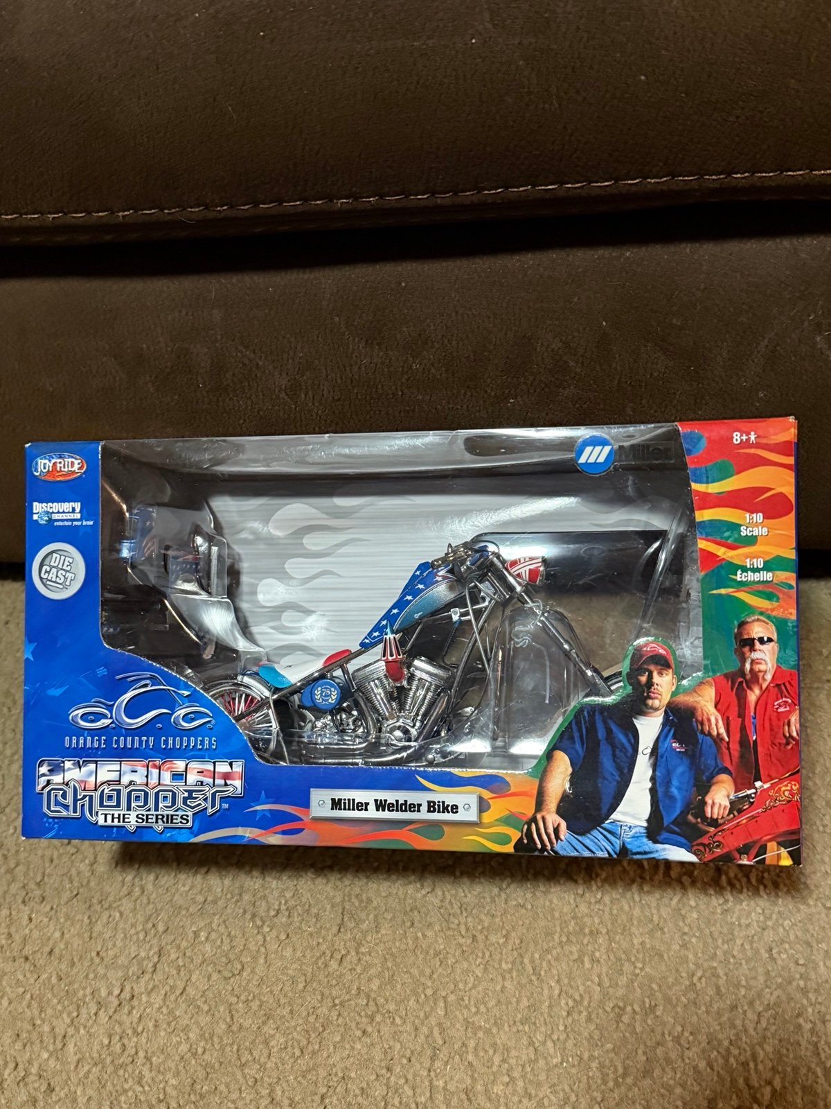 American Chopper Miller Welder Bike Motorcycle New in Box 1:10