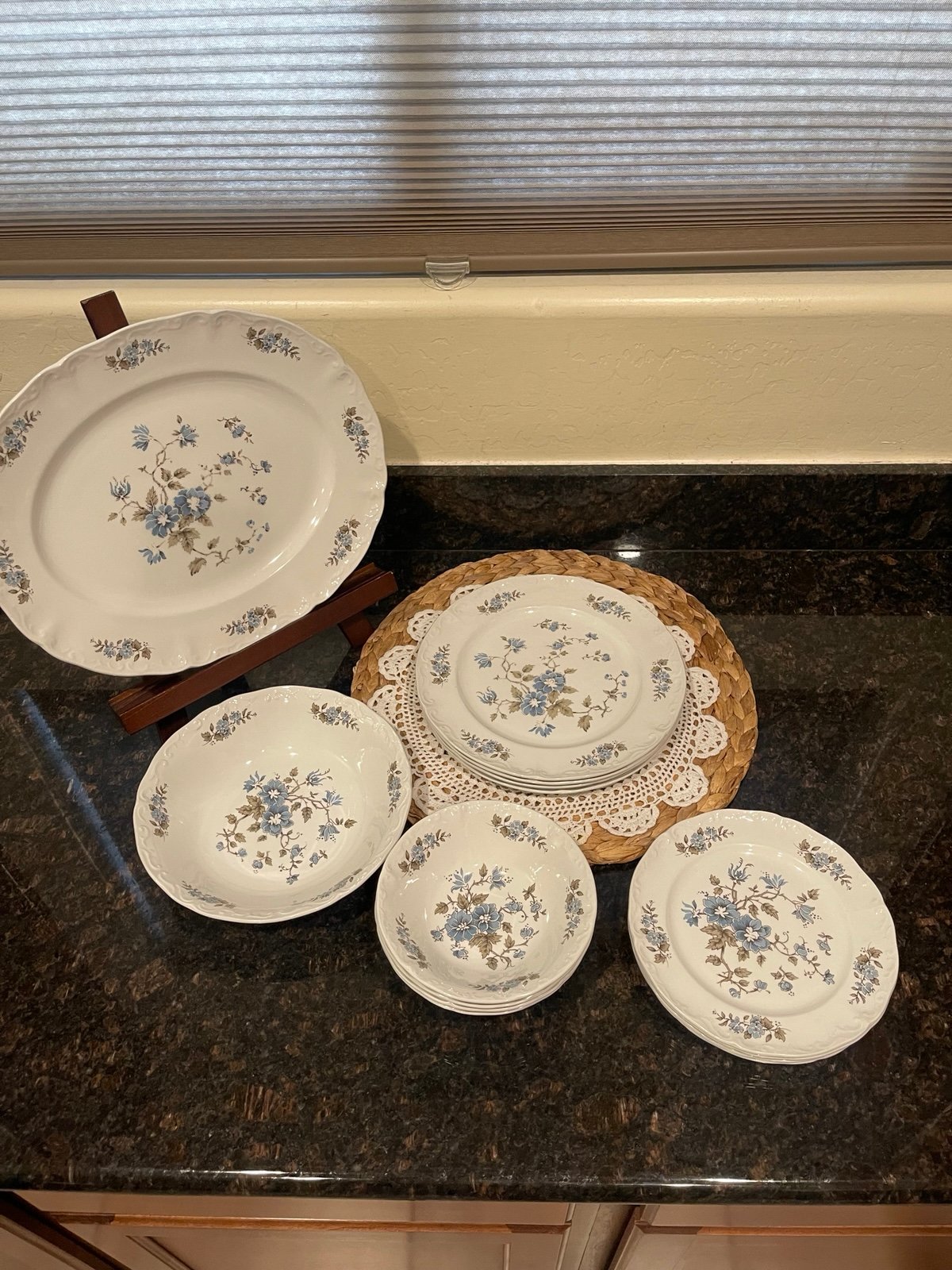 Staffordshire Ironstone Blossomtime 4 person Set
